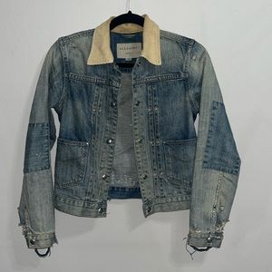 AllSaints Distressed Denim Jacket